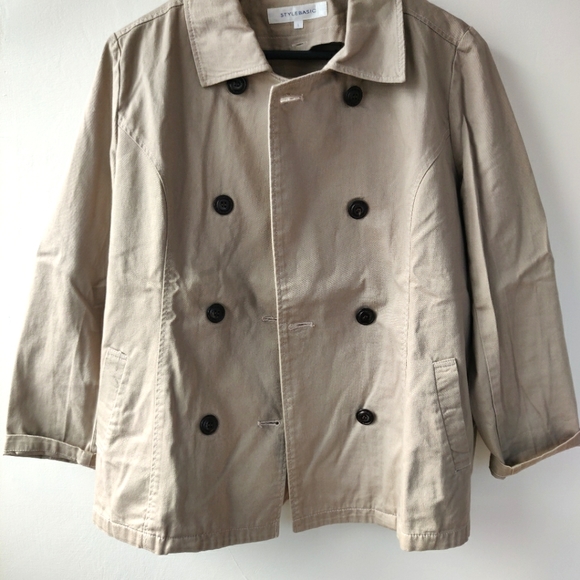 Jackets & Blazers - Beige double breasted jacket